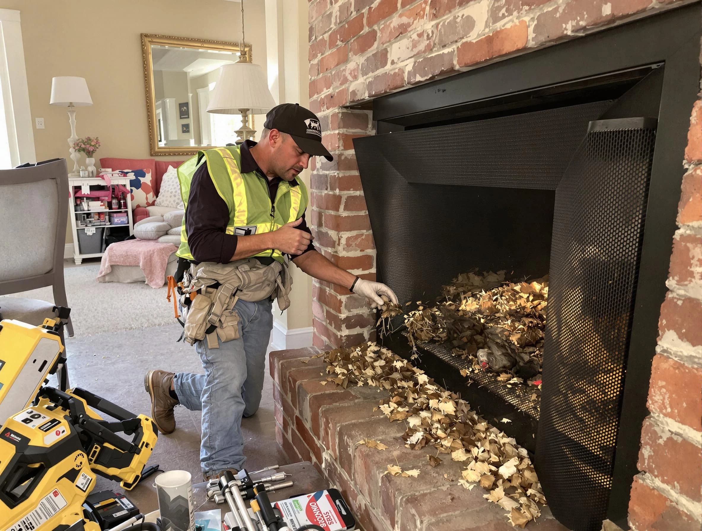Safe screening installation by Phoenix Chimney Sweep in Phoenix, AZ