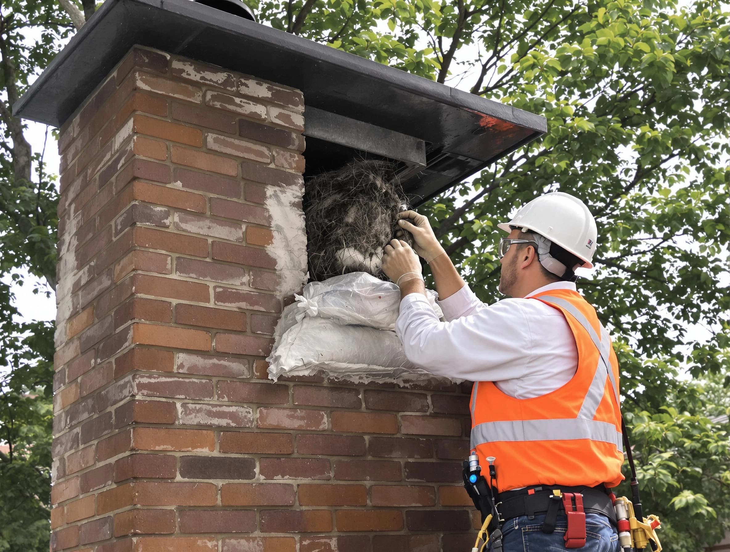 Humane removal of debris and animals by Phoenix Chimney Sweep in Phoenix, AZ