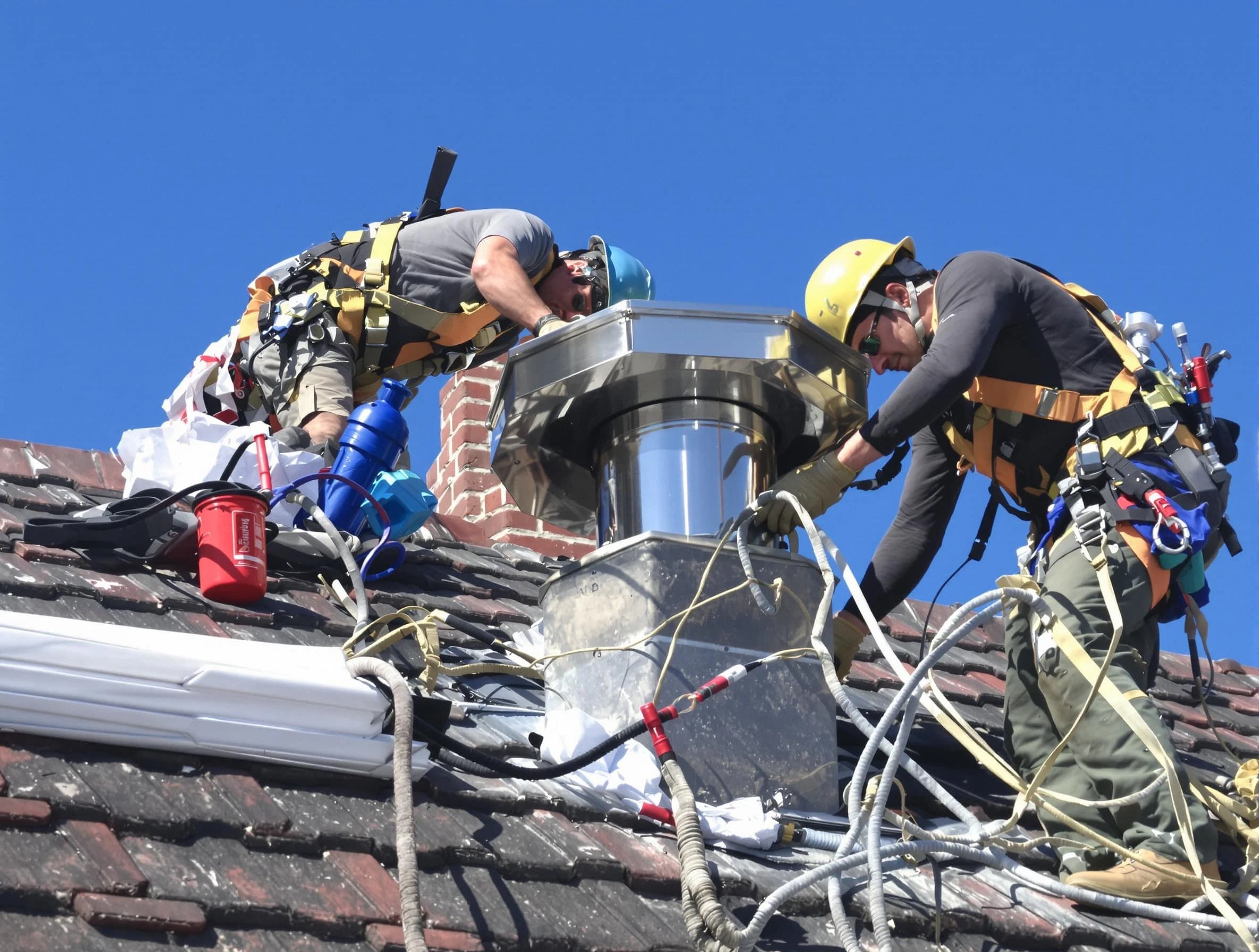 Protective chimney cap installed by Phoenix Chimney Sweep in Phoenix, AZ