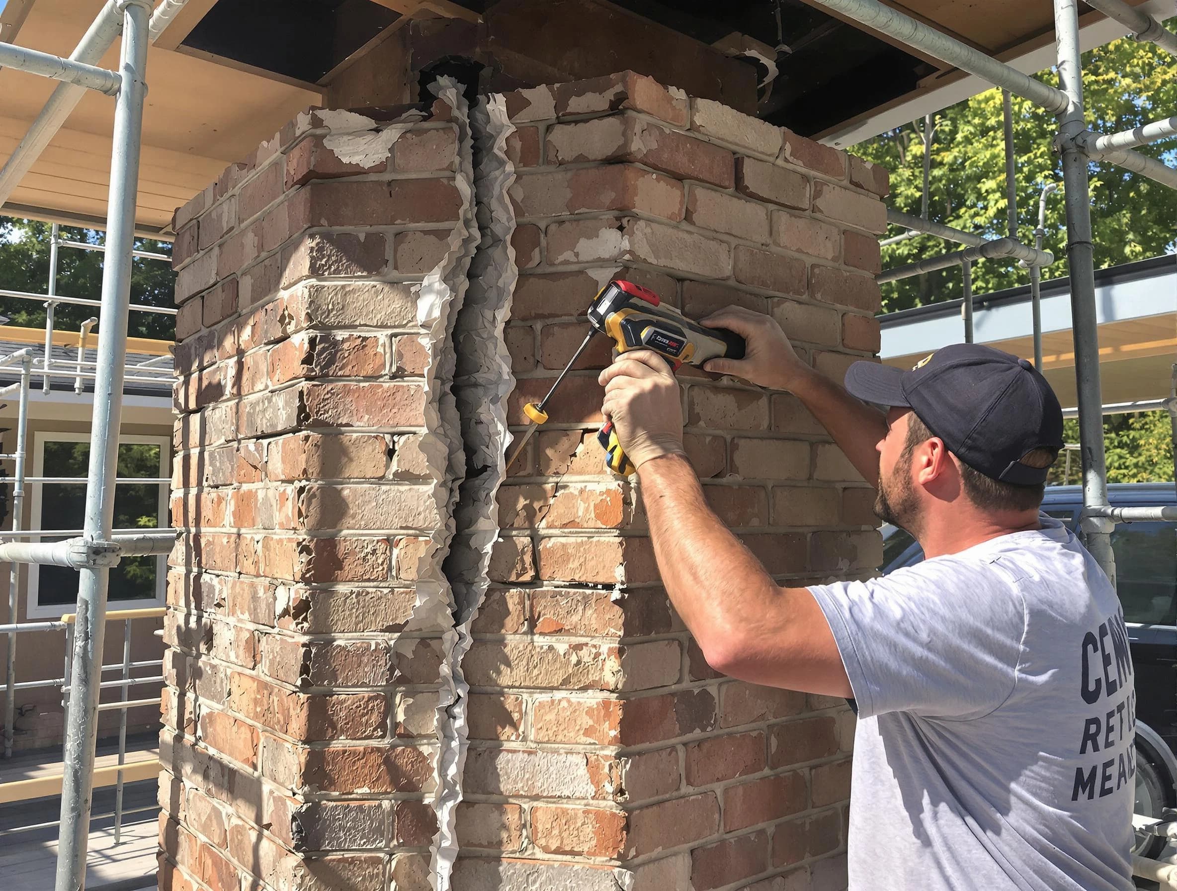 Phoenix Chimney Sweep technician performing chimney repair in Phoenix, AZ