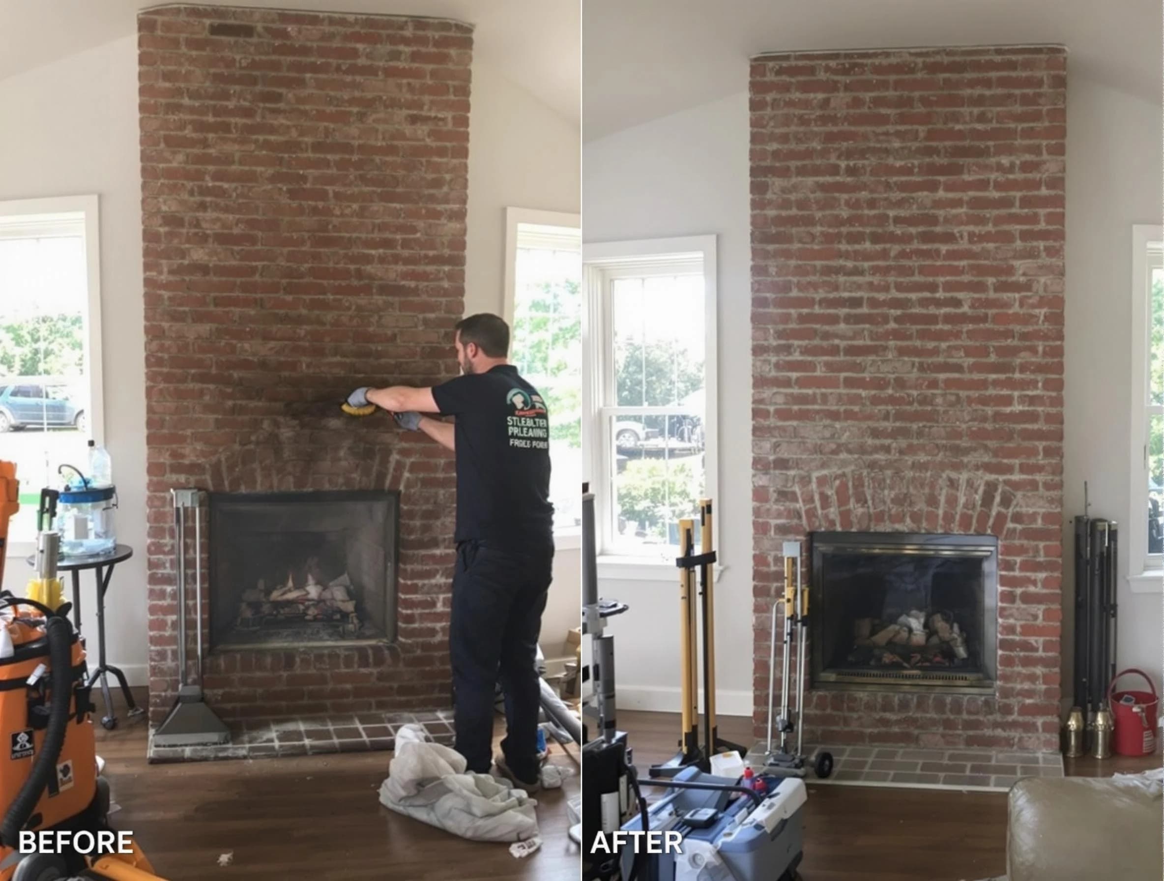 Finished chimney sweeping service by Phoenix Chimney Sweep in Phoenix, AZ