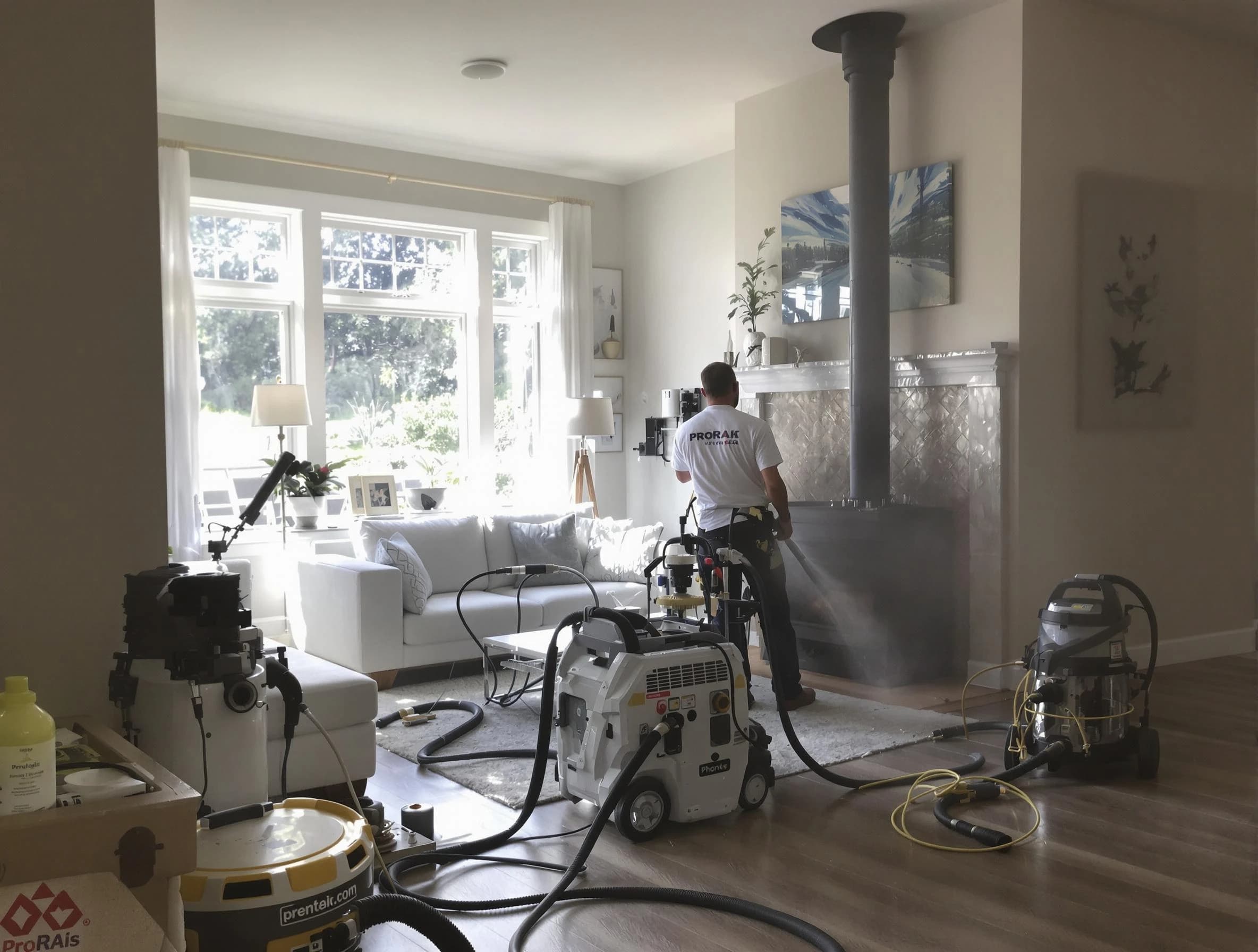 Soot removal service by Phoenix Chimney Sweep for a fireplace in Phoenix, AZ