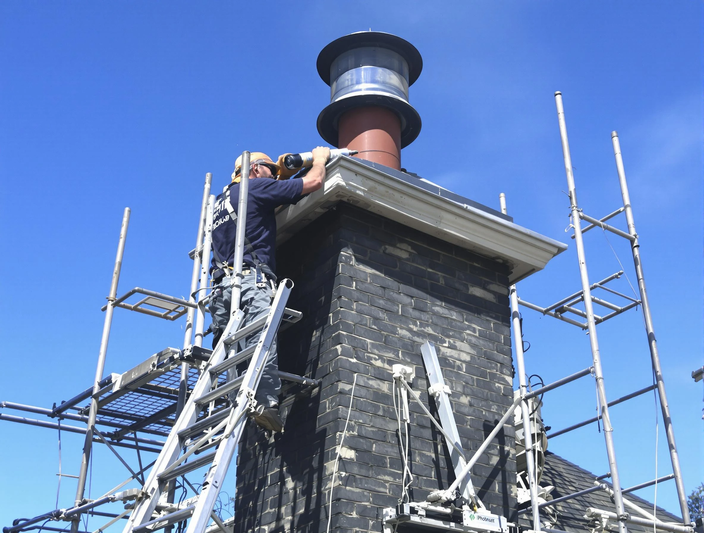 Sturdy chimney crown finished by Phoenix Chimney Sweep in Phoenix, AZ