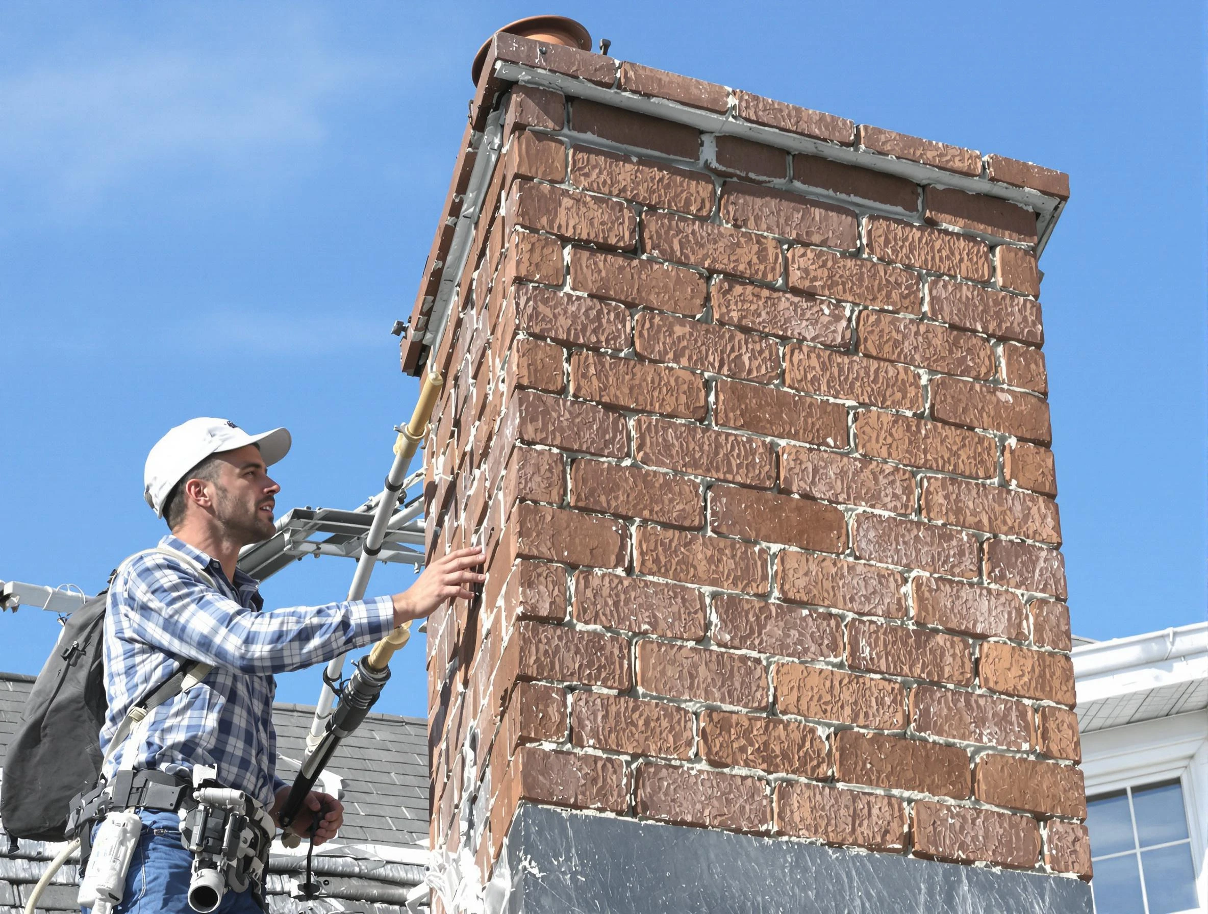 Brickwork for a chimney rebuild by Phoenix Chimney Sweep in Phoenix, AZ