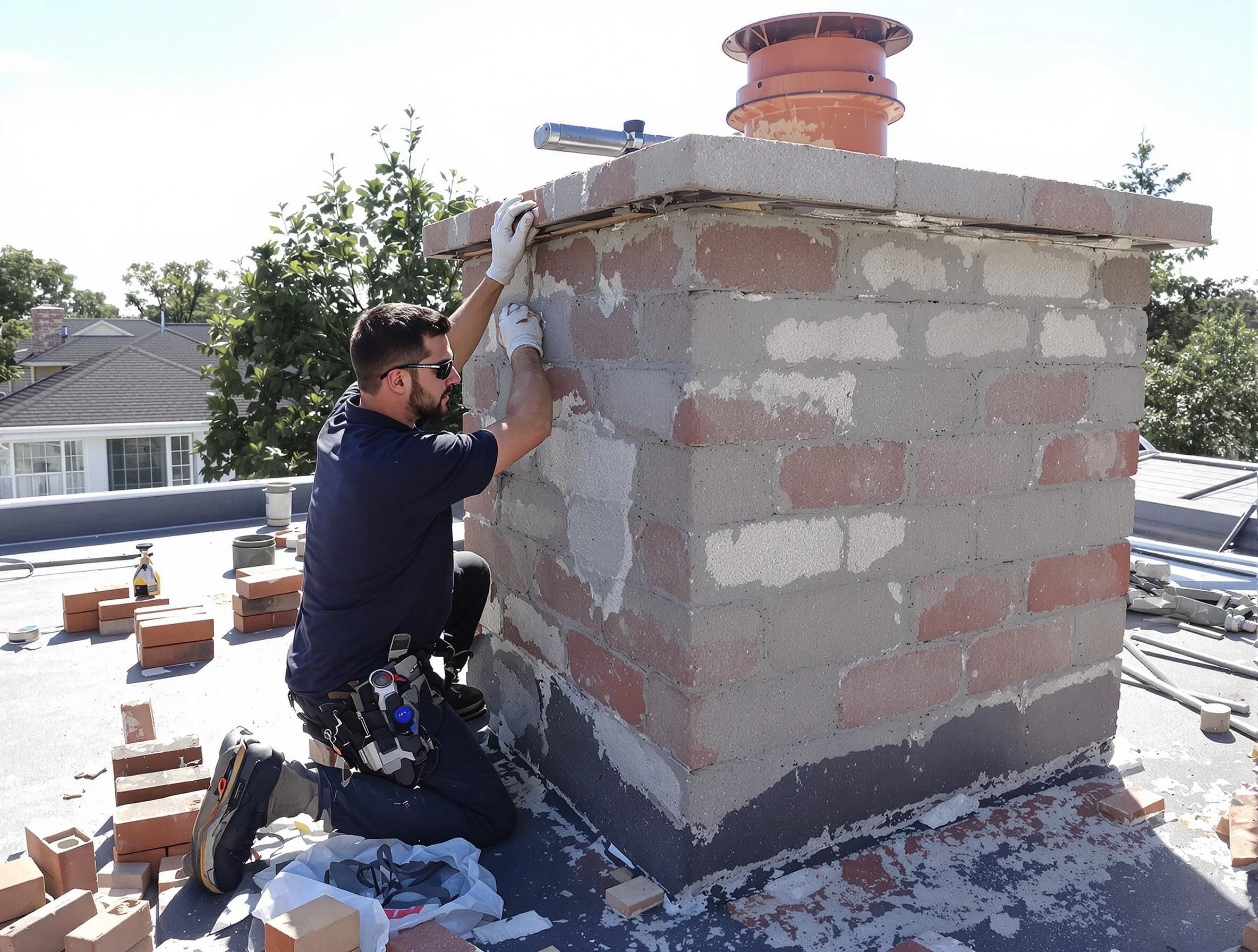 Advanced chimney repair process by Phoenix Chimney Sweep in Phoenix, AZ