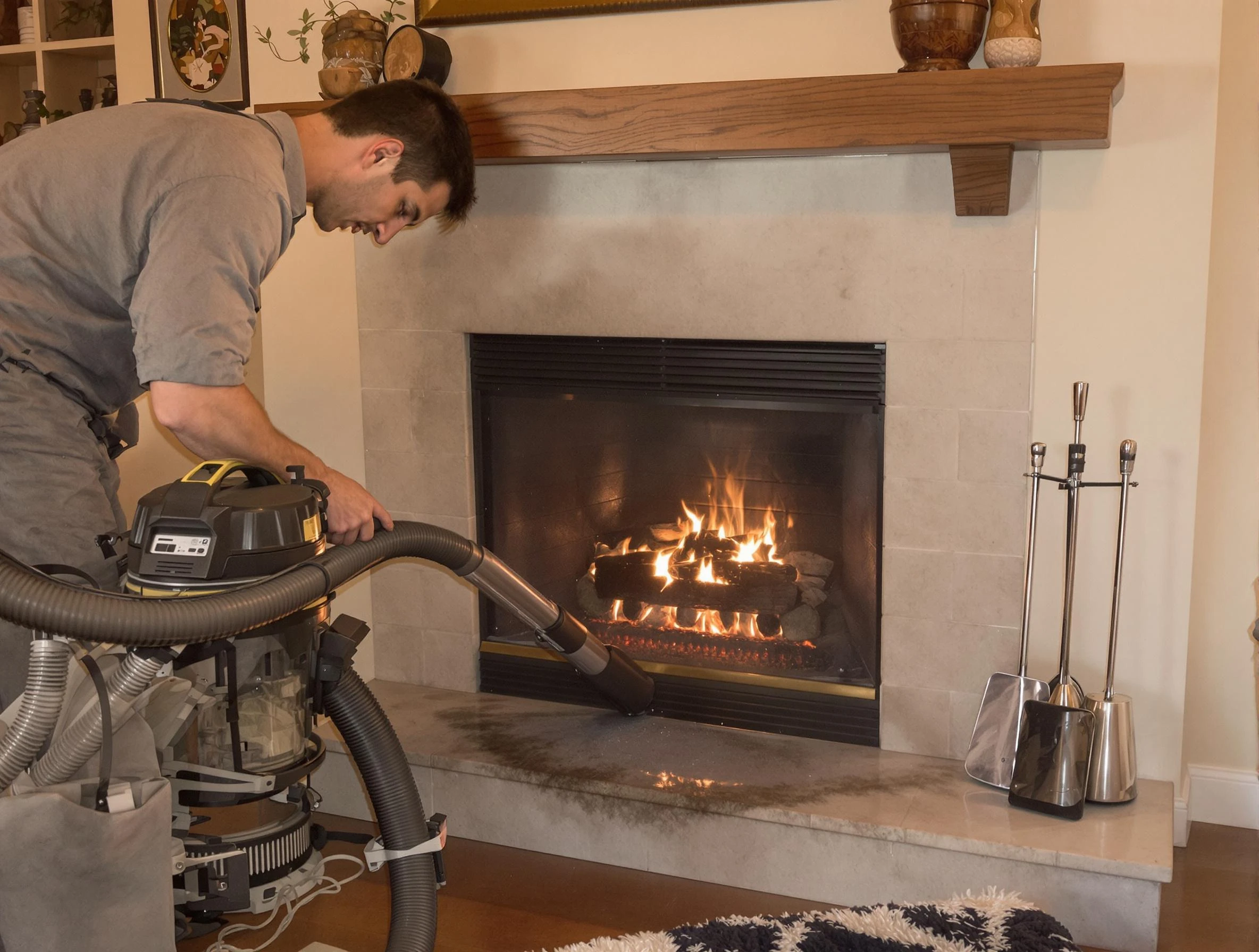 Routine fireplace upkeep by Phoenix Chimney Sweep in Phoenix, AZ